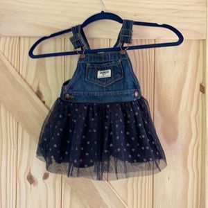Oshkosh overall dress 12 month